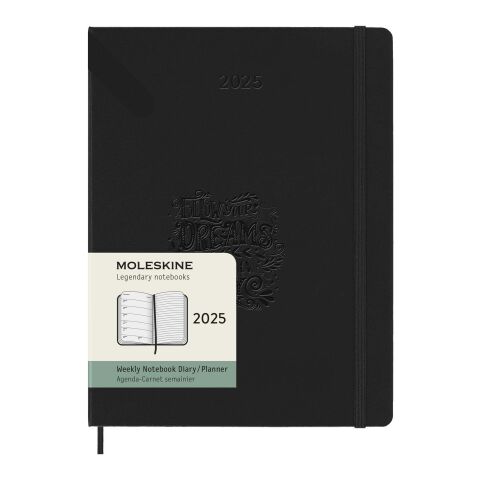 Moleskine Hardcover 12 Monate Wochenkalender XL Standard | noir | sans marquage | non disponible | non disponible