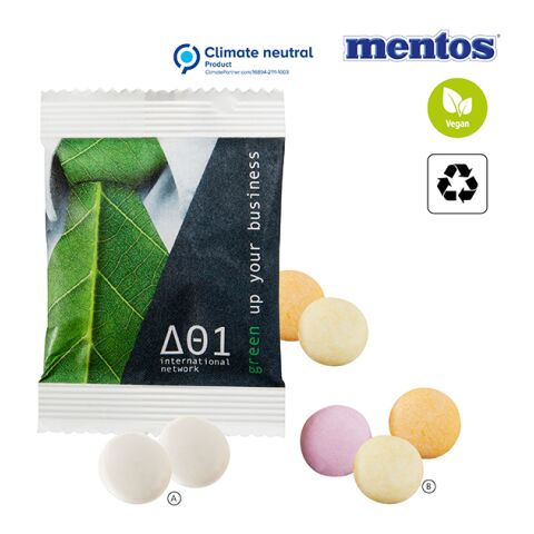 mentos Duo en sachet de papier Impress. Numérique ou Flexographie 3 couleurs | Mentos Classic Mint 