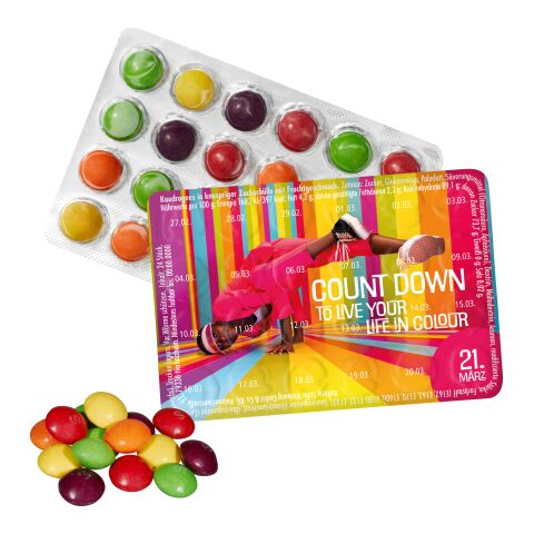 Blister évènementiel, SKITTLES® Fruity Candy Impress. Numérique ou Flexographie 2 couleurs