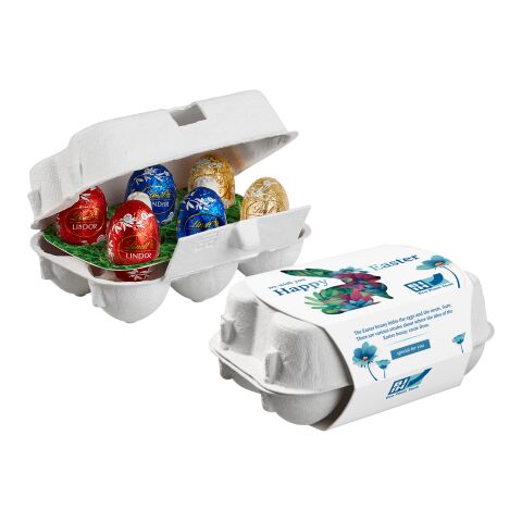 Boîte en carton de 6 œufs de Pâques, Mini-Œufs de Lindor de Lindt Impression Numérique