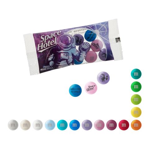 Bonbons en chocolat M&amp;M’S® personnalisés en sachet Numérique ou Flexographie | bleu ciel