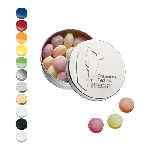 Boîte XS avec couvercle estampé avec bonbons aux fruits XS Kalfany, 16g blanc | sans marquage