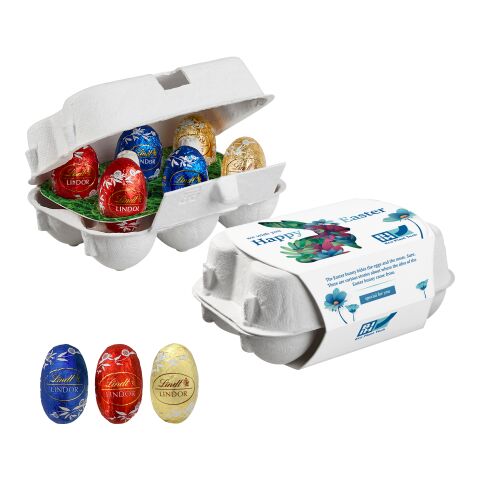 Boîte en carton de 6 œufs de Pâques, Mini-Œufs de Lindor de Lindt Numérique