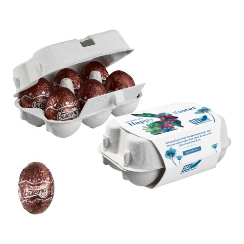 Boîte en carton de 6 œufs de Pâques, Œufs de Kinder Bueno sans marquage