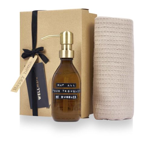 Coffret cadeau Wellmark Happy Home Ambre chiné | sans marquage