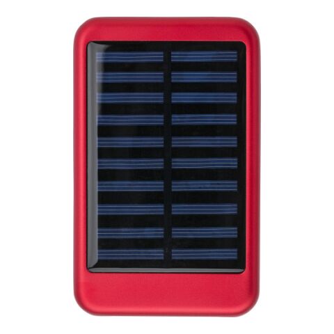 Power bank solaire d&#039;une capacité de 4 000 mAh rouge | sans marquage | non disponible | non disponible