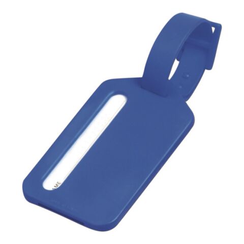 Etiquette de valise en plastique bleu | sans marquage | non disponible | non disponible
