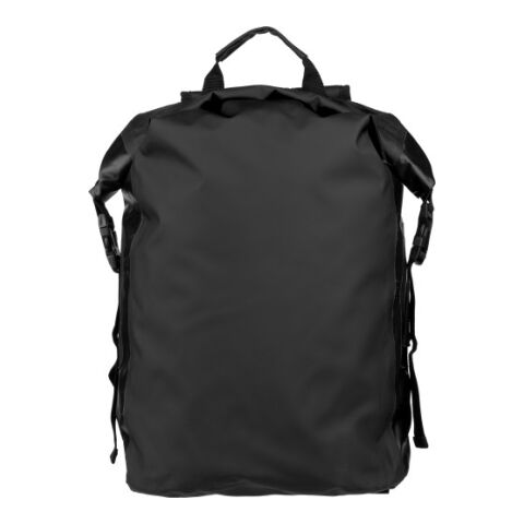 Sac à dos roll-top en bâche 250D Hermann noir | sans marquage | non disponible | non disponible