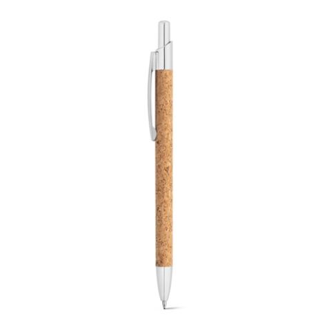 NATURA. Stylo en liège et aluminium avec clip Beige | non disponible | sans marquage