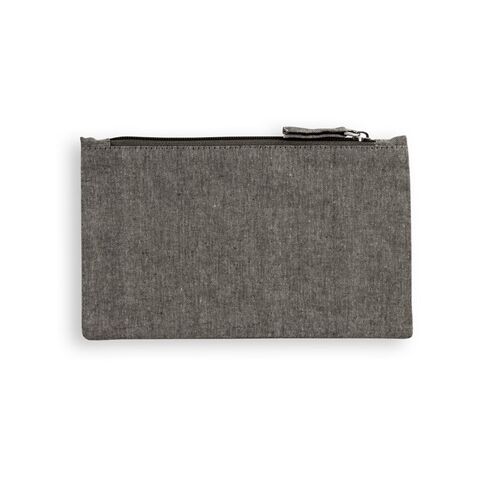 MILLIE. Pochette multifonctions (140 g/m²) en coton (80% recyclé) Noir | sans marquage