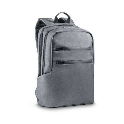 BROOKLYN. Sac à dos pour ordinateur portable 15&#039;&#039; en Nylon 2Tone imperméable Gris clair | 14 L | sans marquage