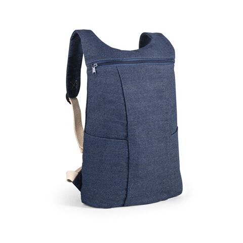 DENIM BPACK. Sac à dos en coton denim (300 g/m²) Bleu | 8 L | sans marquage