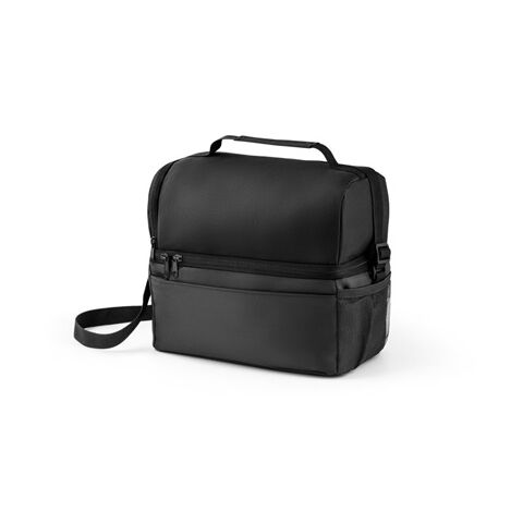 ZIPPERS COOLER. Sac thermique 7L en 300D et 840D Jacquard Noir | 7 L | sans marquage