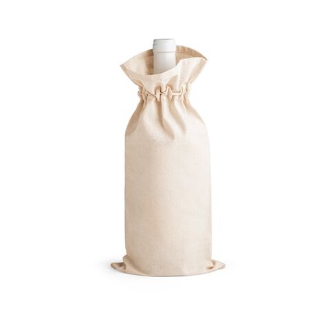 JEROME. Sac à bouteille 100% coton (180 g/m²) Beige | sans marquage