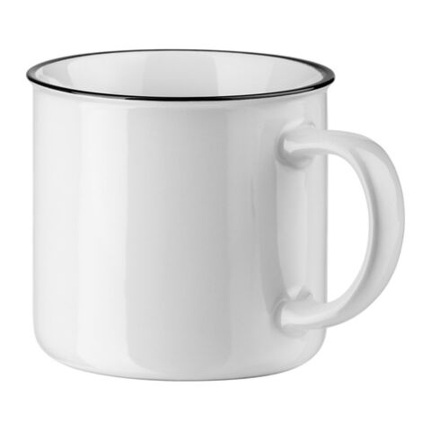 VERNON WHITE. Mug en céramique 360 ​​ml Blanc | sans marquage