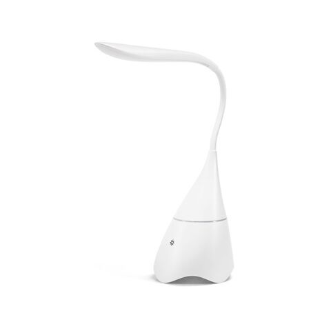 GRAHAME. Lampe de bureau en ABS avec haut-parleur Blanc | sans marquage