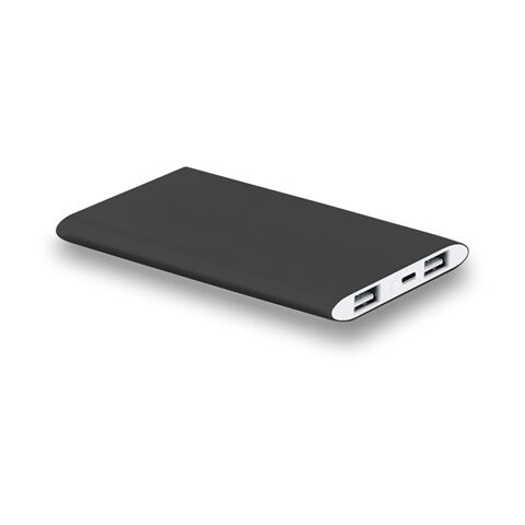 NOBEL. Batterie nomade en aluminium de 7200 mAh Noir | 7200 Mah | sans marquage