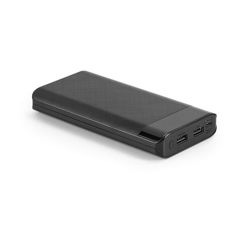 RAMAN. Batterie portative 16&#039;000mAh en ABS Noir | 16000 Mah | sans marquage