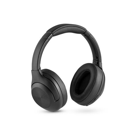 MELODY. Casque audio sans fil en PU avec transmission BT 5&#039;0 Noir | sans marquage