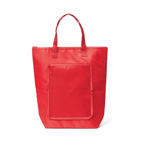 MAYFAIR. Sac thermique pliable en 210D Rouge | sans marquage