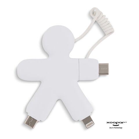 2064 | Xoopar Buddy Eco GRS Charging Cable Blanc | sans marquage | non disponible | non disponible | non disponible