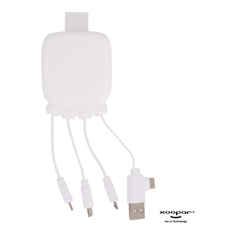 3192 | Xoopar Octopus Gamma 2 Bio Charging cable with 3.000mAh Powerbank Blanc | sans marquage | non disponible | non disponible | non disponible