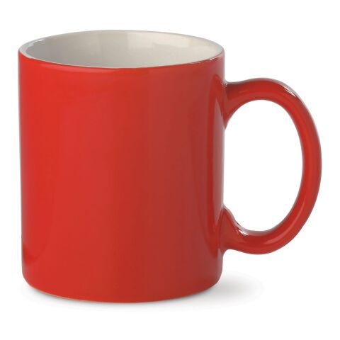 Mug Oslo Rouge 300ml Rouge / blanc | sans marquage | non disponible | non disponible | non disponible