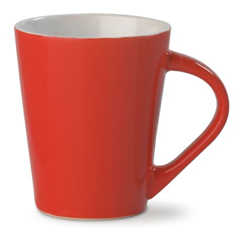 Mug Nice Rouge Brillant 270ml Rouge / blanc | sans marquage | non disponible | non disponible | non disponible