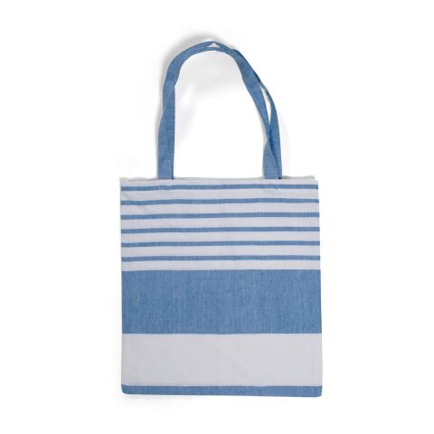 Sagaform Ella Hamam Sac en coton 41x38 cm Bleu / Blanc | sans marquage