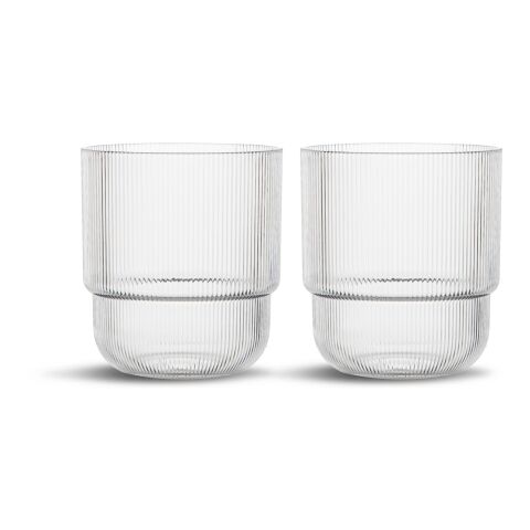 Billi verre à eau 400 ml set de 2 Transparent | sans marquage