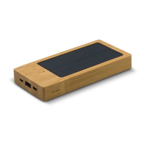  Powerbank bambou solaire 8.000mAh Nature | sans marquage | non disponible | non disponible | non disponible