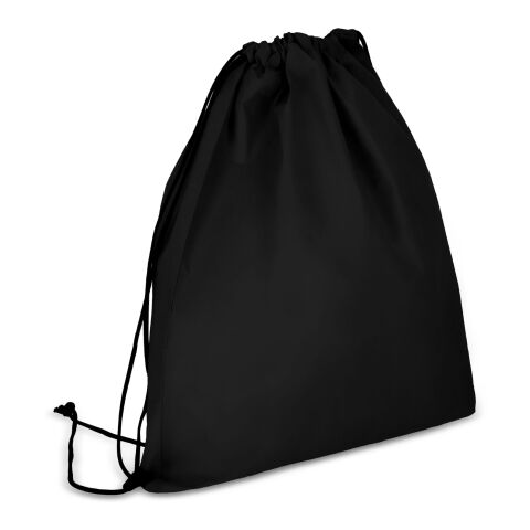 R-PET Sac à cordon non tissé 38 x 42cm 75g/m² Noir | sans marquage | non disponible | non disponible | non disponible