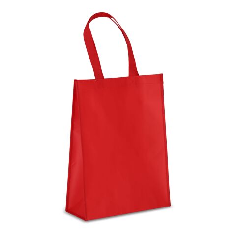 R-PET Sac de transport en laminé non tissé 30 x 12 x 40cm 105g/m². Rouge / blanc | sans marquage | non disponible | non disponible | non disponible