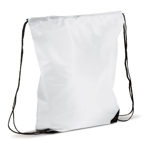 Sac à cordon 210T RPET Blanc | sans marquage | non disponible | non disponible | non disponible