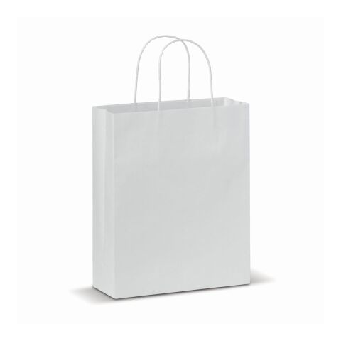 Sac en papier kraft 90g/m² 22x10x31cm Blanc | sans marquage | non disponible | non disponible | non disponible