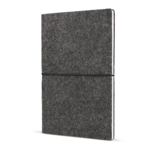 Carnet A5 en feutrine Gris foncé | sans marquage | non disponible | non disponible | non disponible