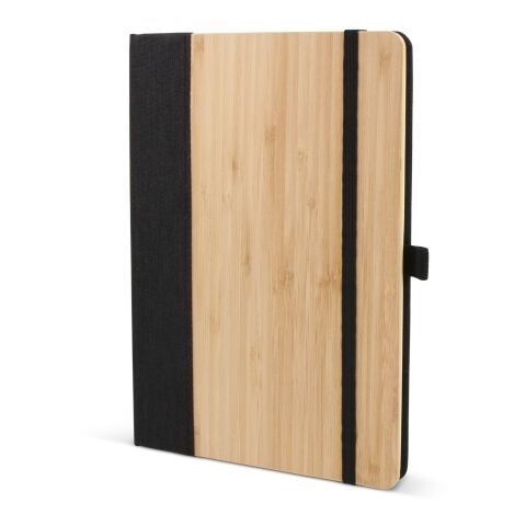 Cahier bambou &amp; R-PET A5 Noir | sans marquage | non disponible | non disponible | non disponible