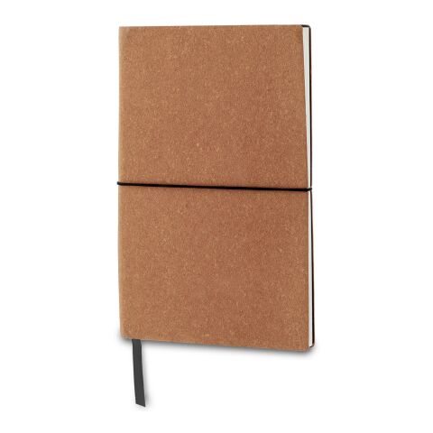 Carnet, couverture en cuir recyclé A5 Marron clair | sans marquage | non disponible | non disponible | non disponible