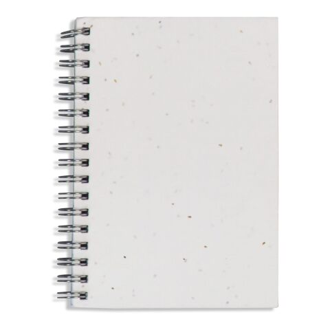 Cahier à spirale en papier semences Blanc | sans marquage | non disponible | non disponible | non disponible