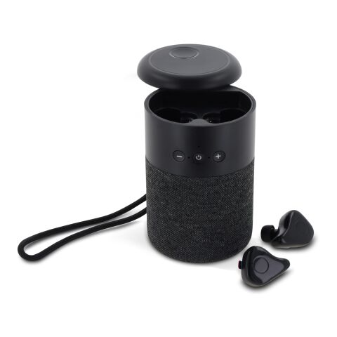 Wireless speaker William with TWS earbuds Noir | sans marquage | non disponible | non disponible | non disponible