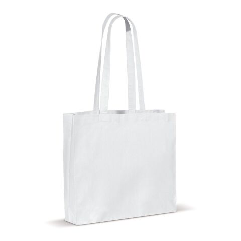 Sac à bandoulière coton OEKO-TEX® 140g/m² 40x10x35cm Blanc | sans marquage | non disponible | non disponible | non disponible