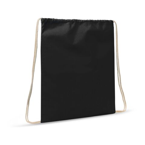 Sac cordelettes coton OEKO-TEX® 140g/m² 35x45cm noir | sans marquage | non disponible | non disponible | non disponible