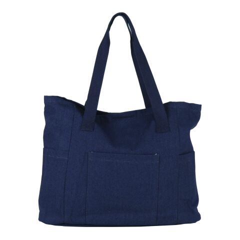 Sac Toile recyclée 310g/m² 42x13x43cm Bleu foncé | sans marquage | non disponible | non disponible | non disponible