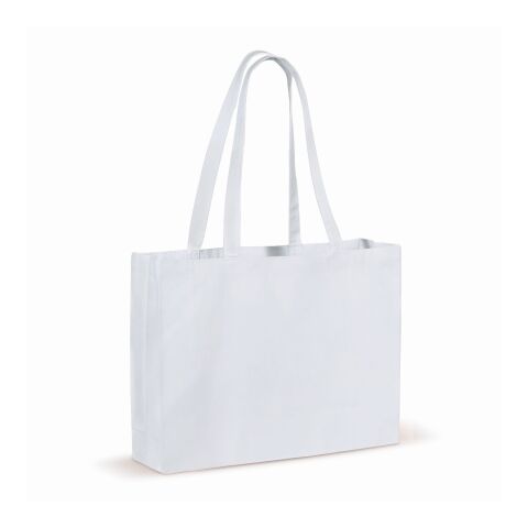 Recycled cotton bag with gusset 140g/m² 49x14x37cm Blanc | sans marquage | non disponible | non disponible | non disponible