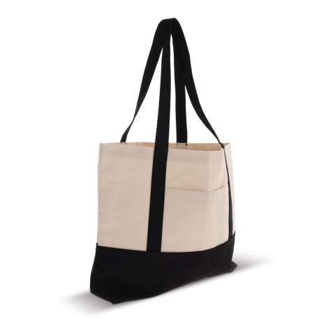 Sac de plage toile de coton OEKO-TEX® 280g/m² 42x10x30cm noir | sans marquage | non disponible | non disponible | non disponible