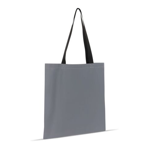 Sac de shopping réfléchissant avec poche intérieure 35x40cm Gris ardoise | sans marquage | non disponible | non disponible | non disponible