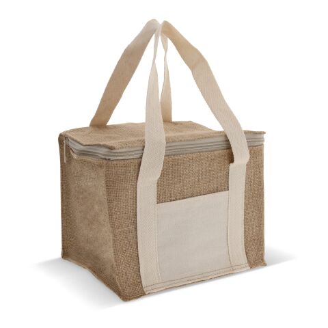 Sac isotherme jute/coton 22x18x18cm Ecru | sans marquage | non disponible | non disponible | non disponible