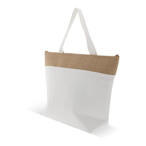 Sac isotherme de plage Coton/jute 42x10x30cm Ecru | sans marquage | non disponible | non disponible | non disponible