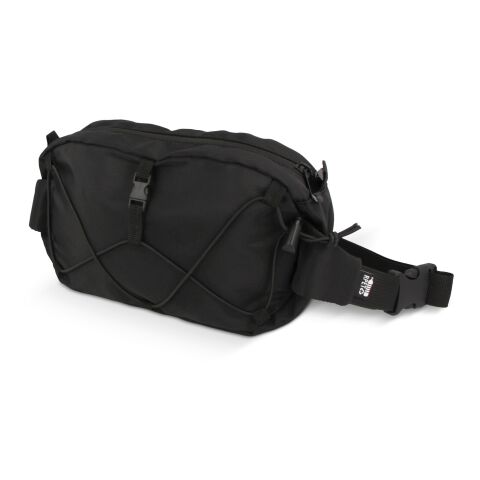 Sac à bandoulière R-PET avec cordon de serrage noir | sans marquage | non disponible | non disponible | non disponible