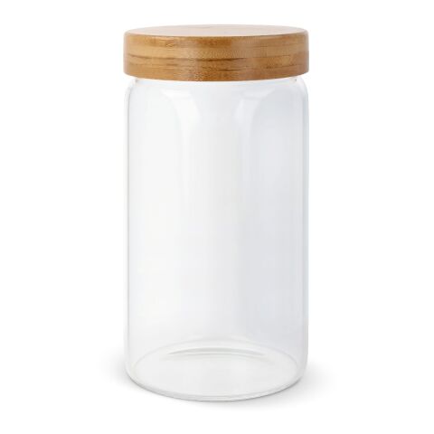 Boîte en verre &amp; bambou 1200ml Transparent | sans marquage | non disponible | non disponible | non disponible